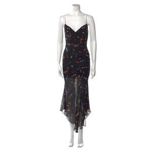Nicholas silk floral midi dress